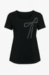 T-shirt tinta unita con applicazione DORABELLA