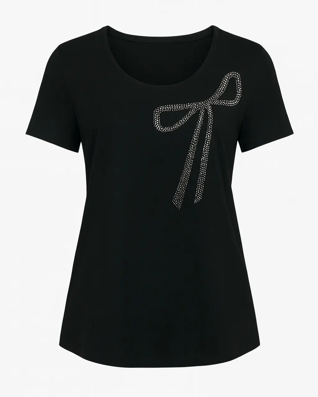 T-shirt tinta unita con applicazione DORABELLA