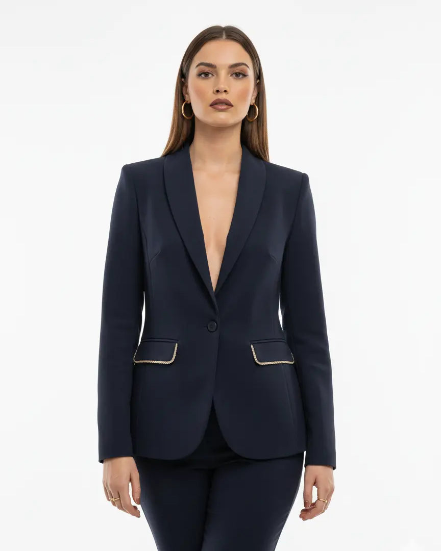 Tailleur con dettagli in strass DORABELLA