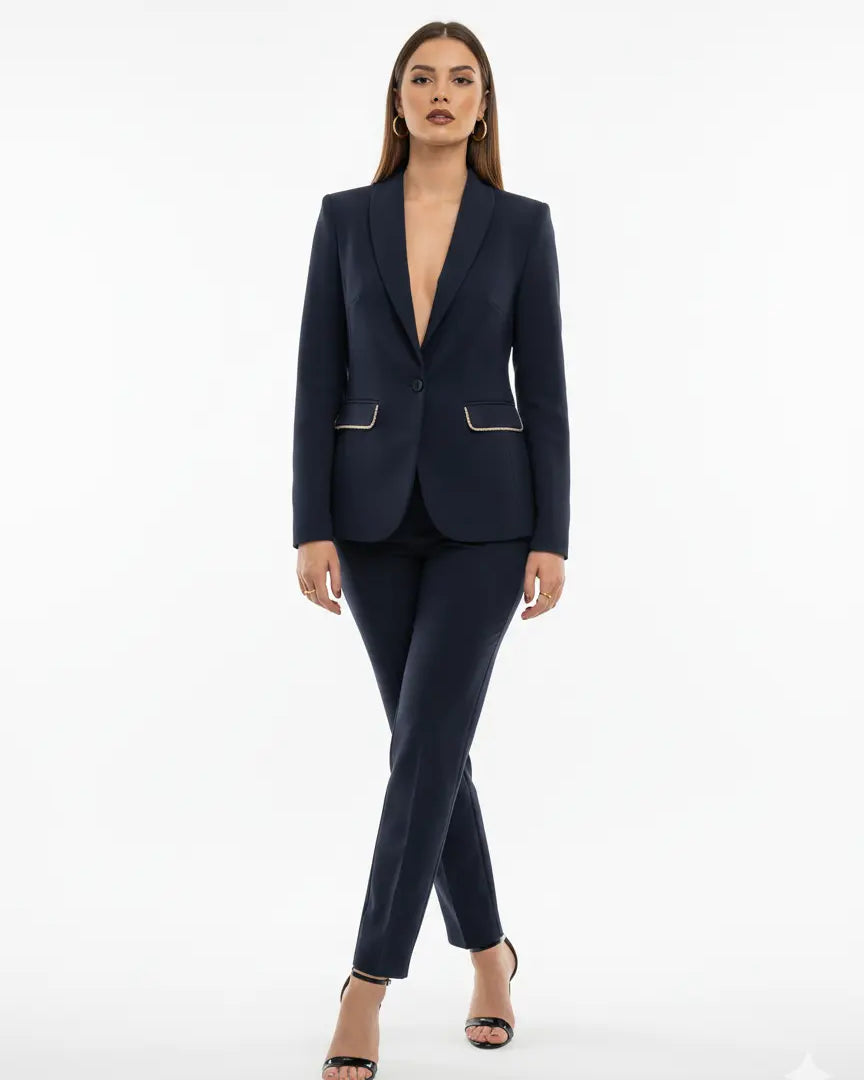 Tailleur con dettagli in strass DORABELLA