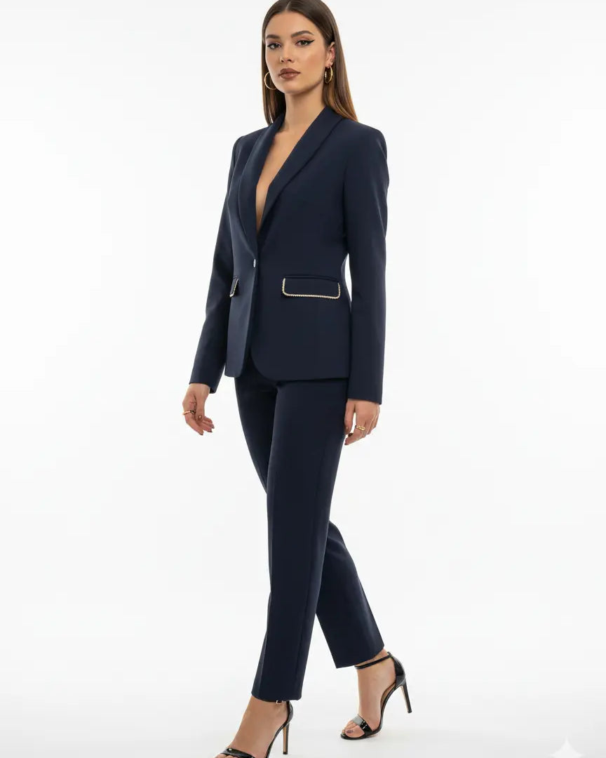 Tailleur con dettagli in strass DORABELLA