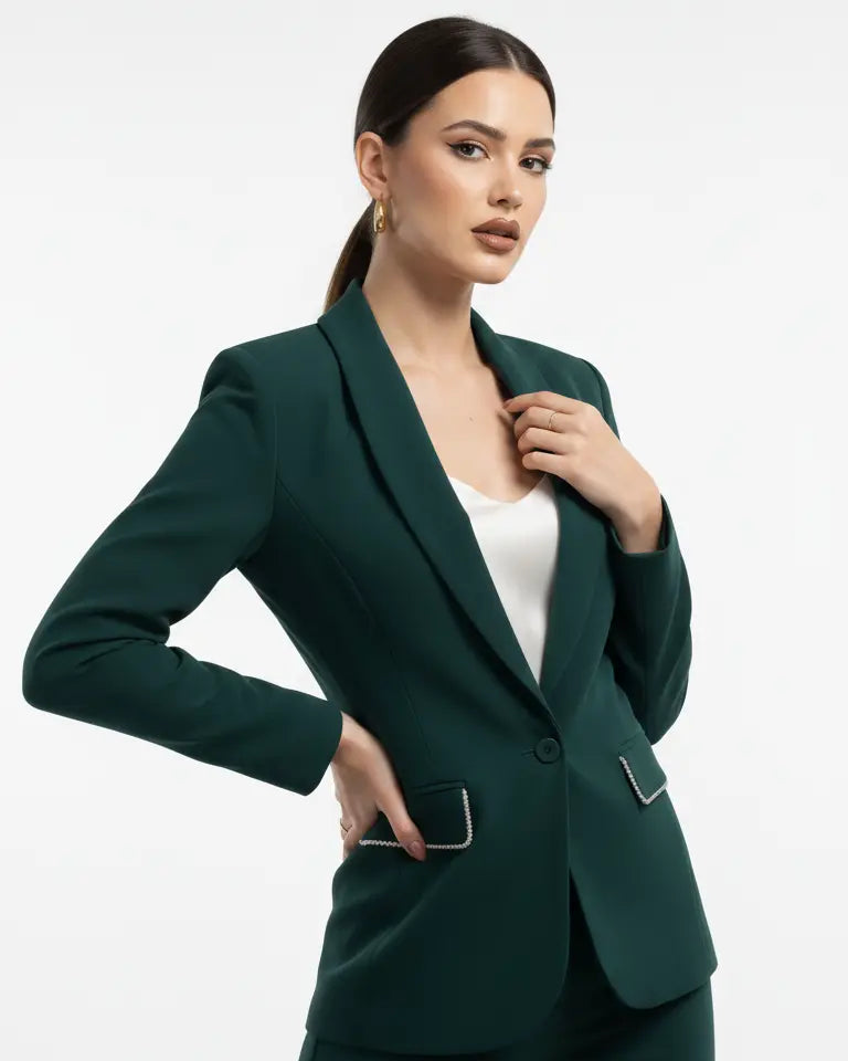 Tailleur con dettagli in strass DORABELLA