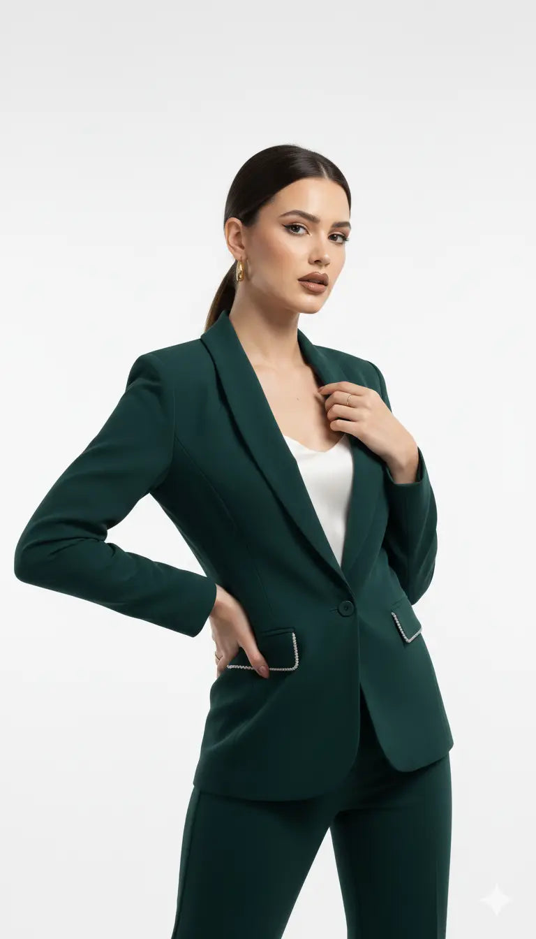 Tailleur con dettagli in strass DORABELLA