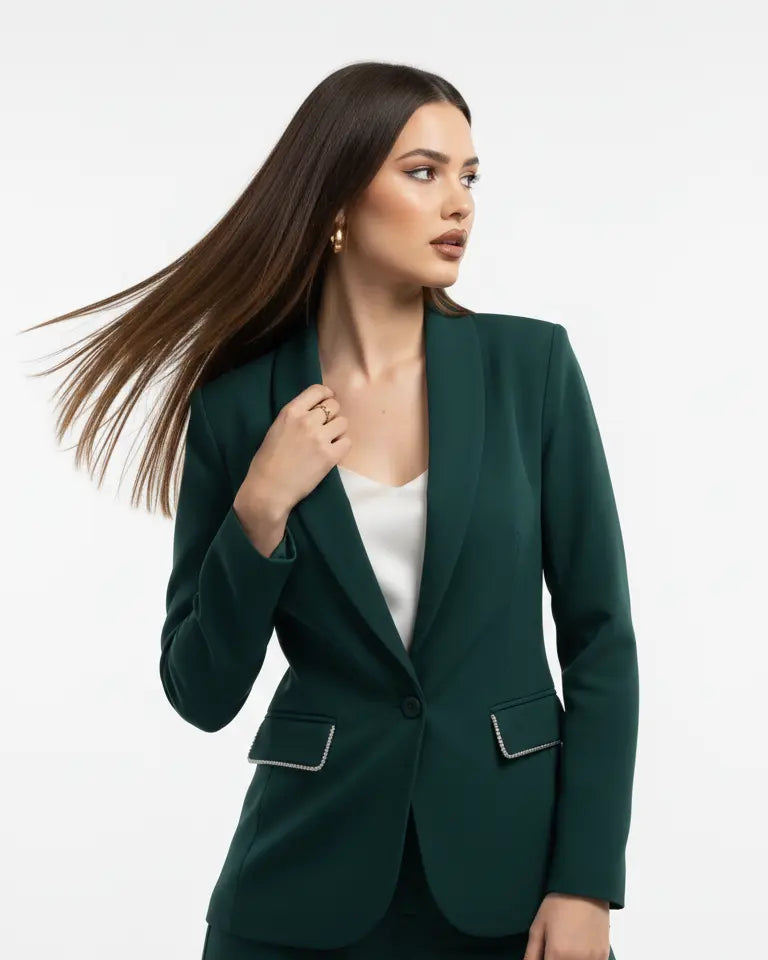 Tailleur con dettagli in strass DORABELLA