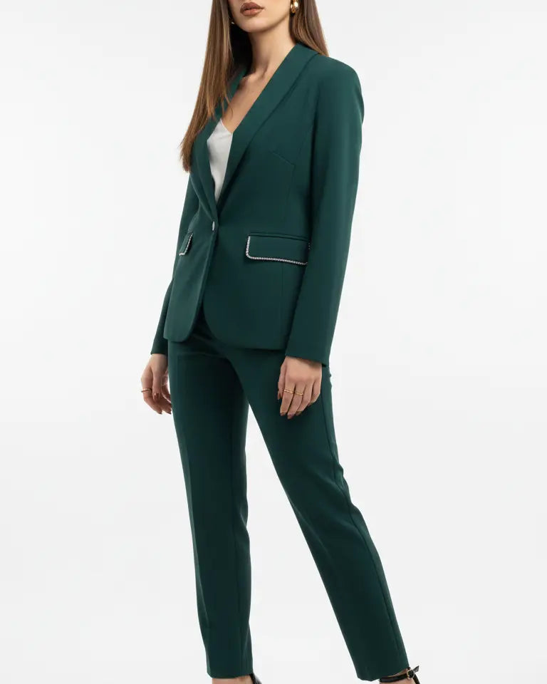 Tailleur con dettagli in strass DORABELLA