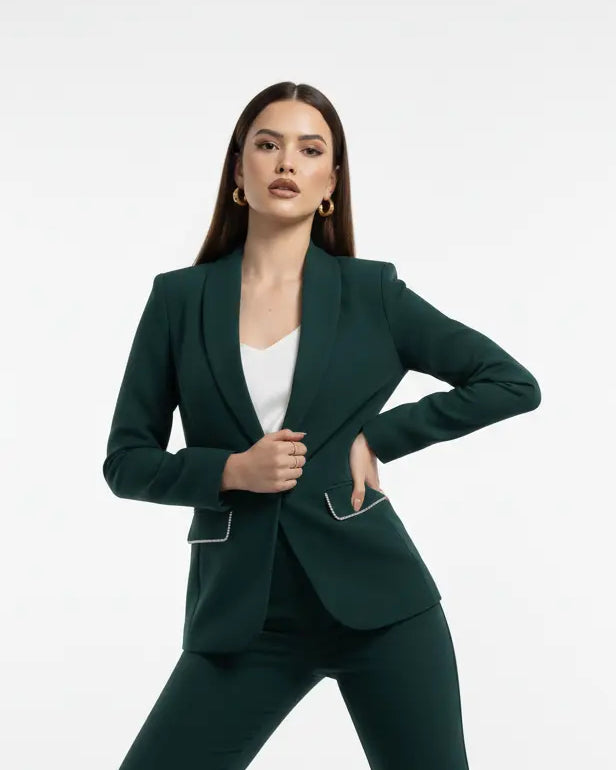 Tailleur con dettagli in strass DORABELLA