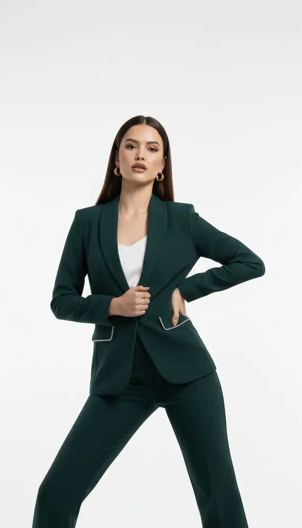 Tailleur con dettagli in strass DORABELLA