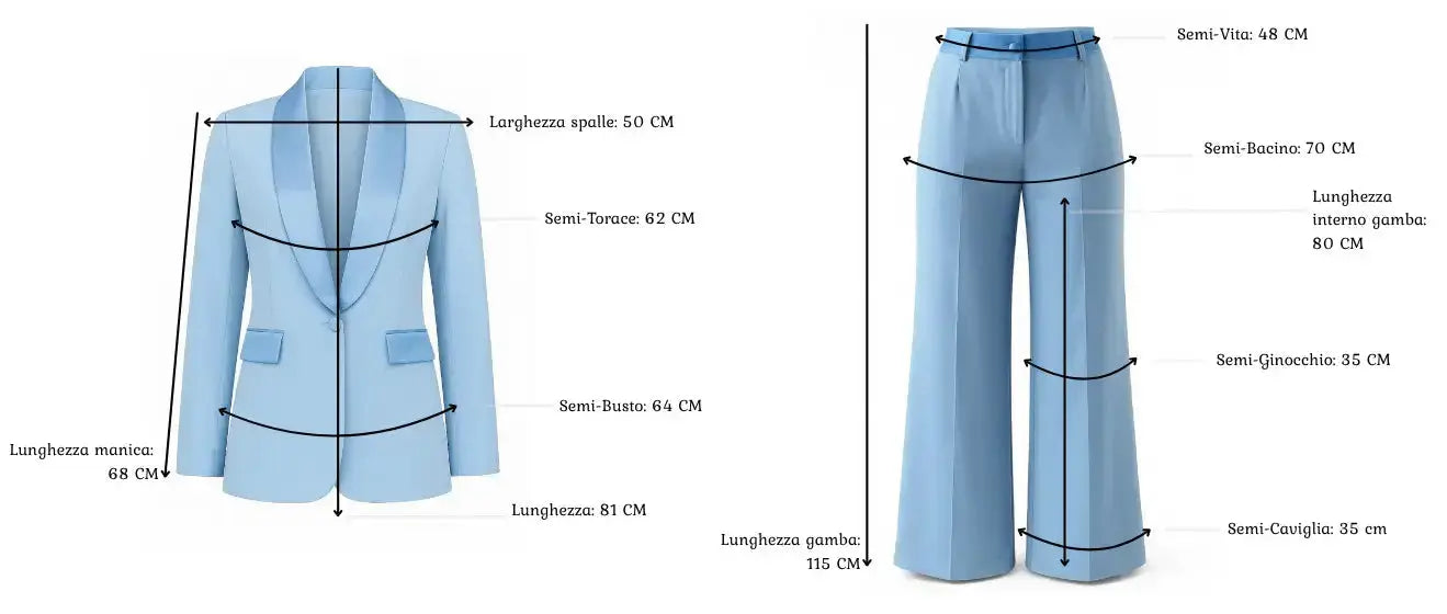 Tailleur fluido dal tocco satinato Unica by Dorabella