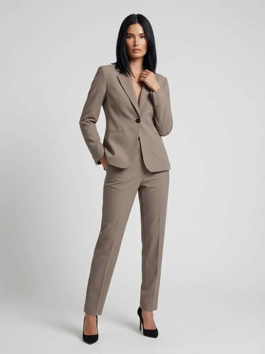 Tailleur giacca monopetto e pantalone gamba dritta DORABELLA