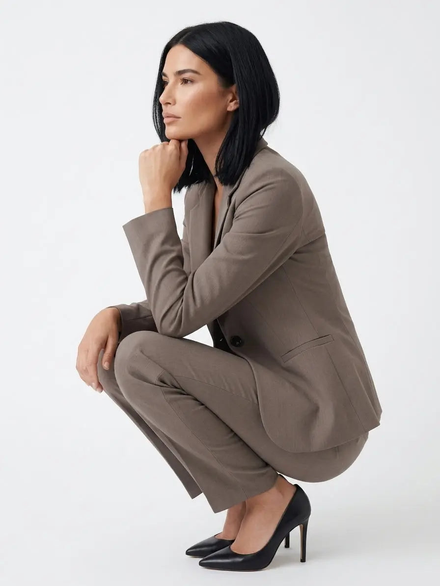Tailleur giacca monopetto e pantalone gamba dritta DORABELLA