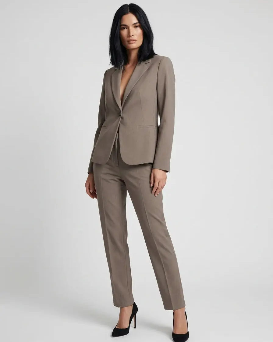 Tailleur giacca monopetto e pantalone gamba dritta DORABELLA