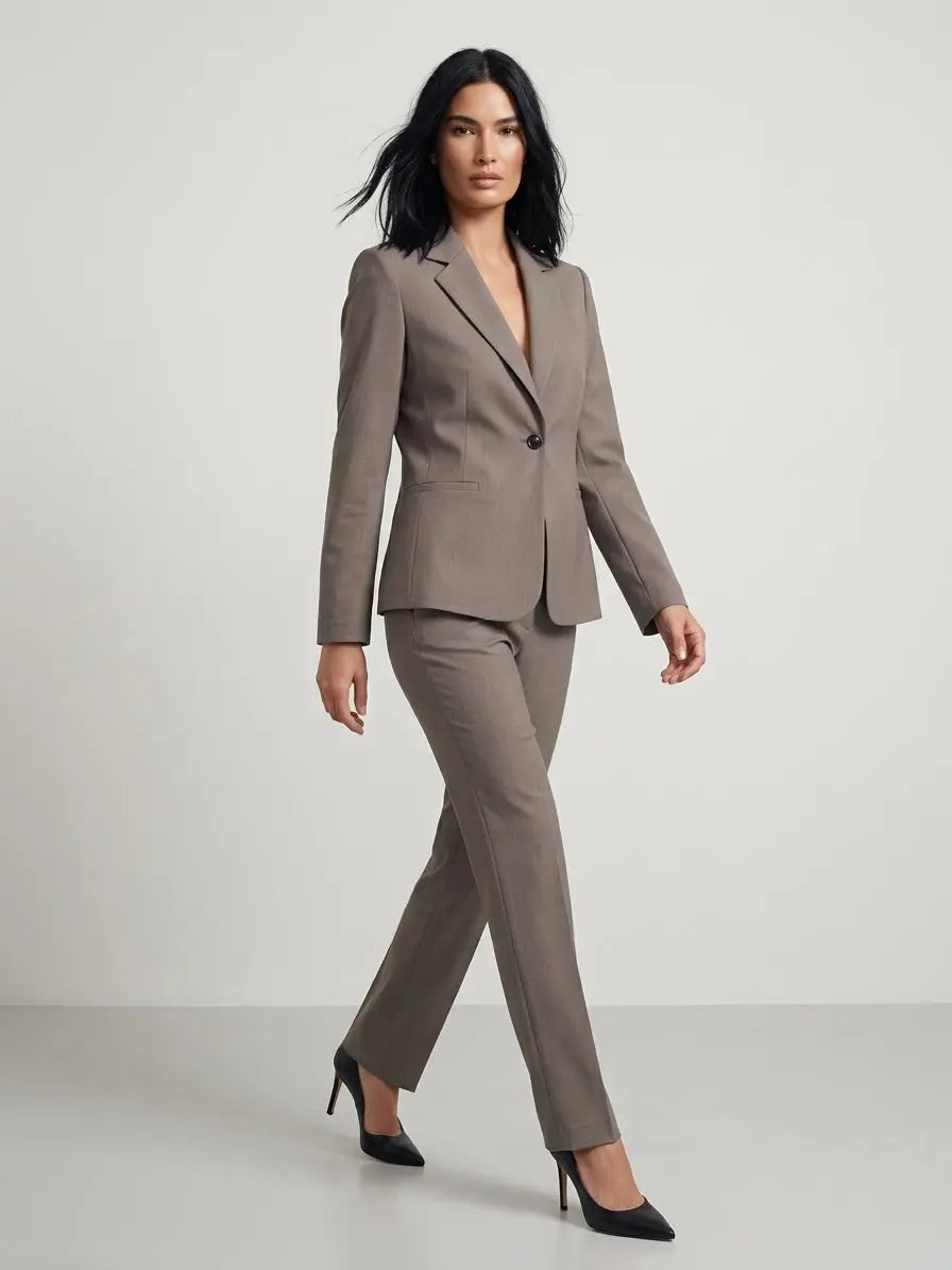 Tailleur giacca monopetto e pantalone gamba dritta DORABELLA