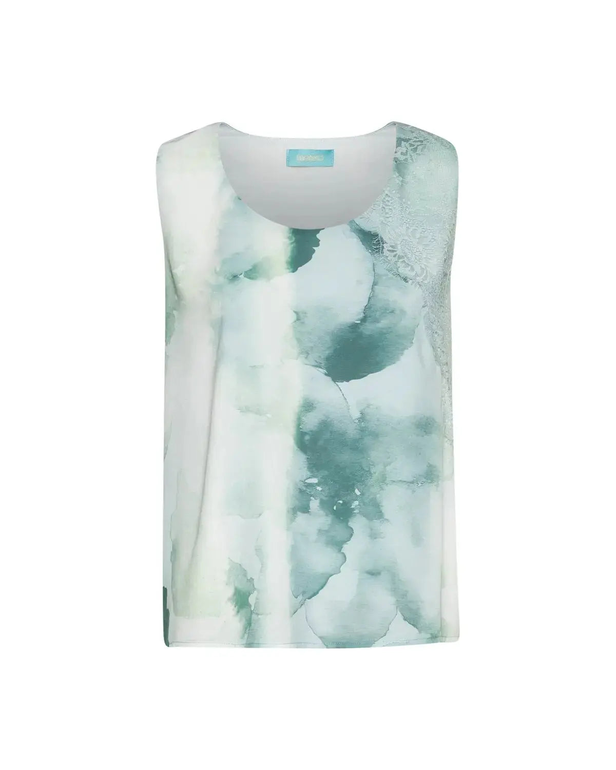 Top a fantasia con scollo a V e pizzo ALOE DORABELLA