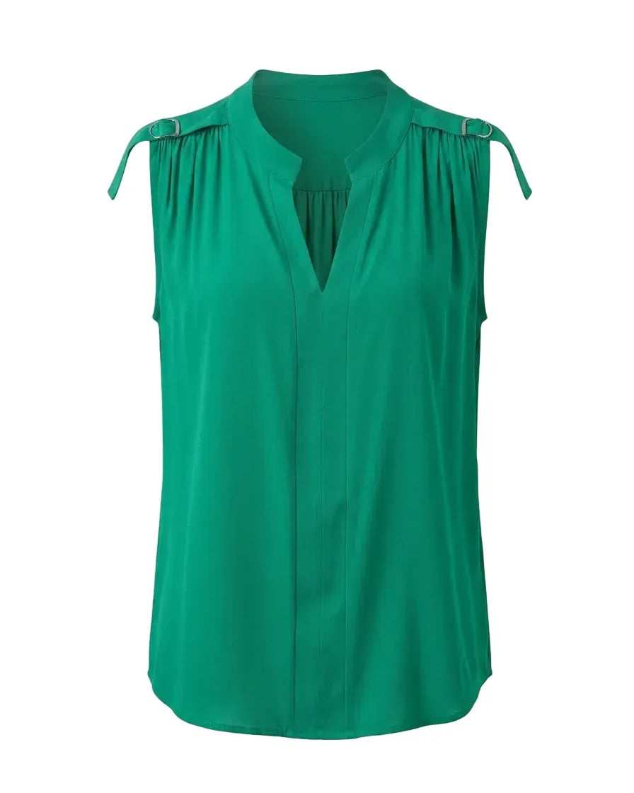 Top con scollo a V e fibbie sulle spalle DORABELLA