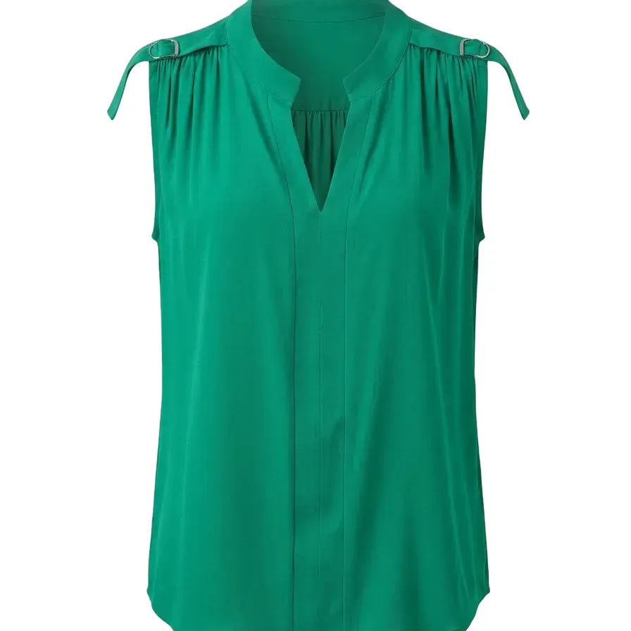 Top con scollo a V e fibbie sulle spalle DORABELLA