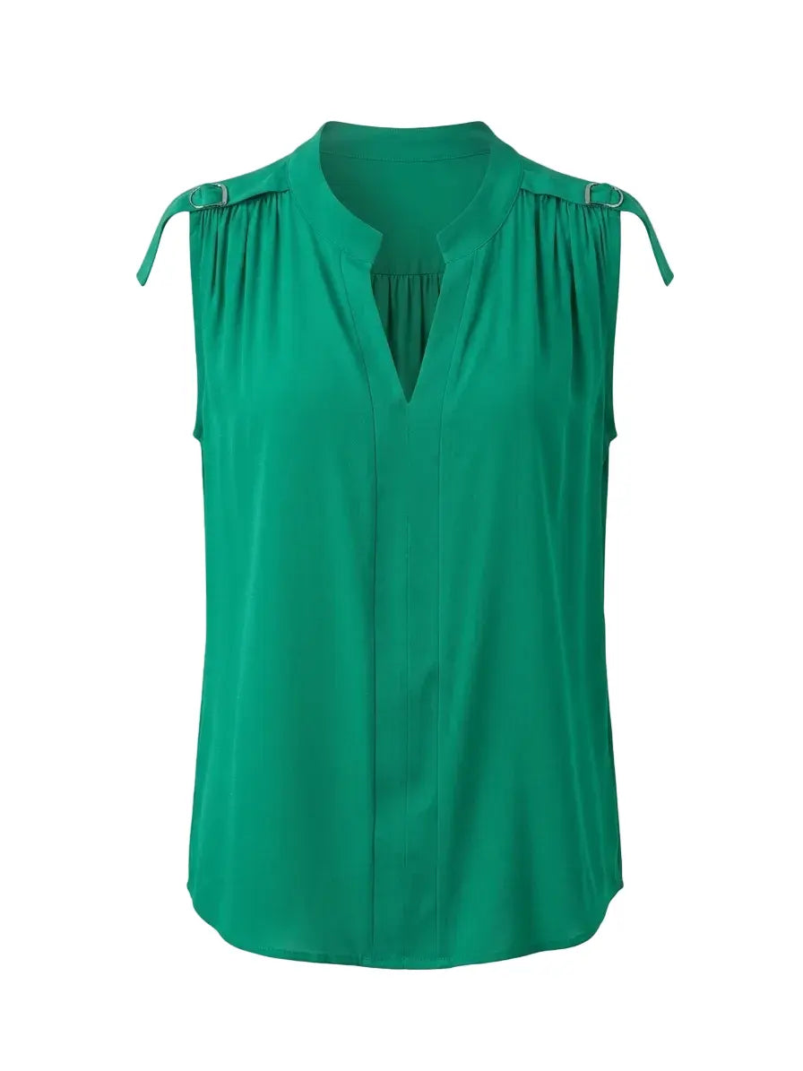 Top con scollo a V e fibbie sulle spalle DORABELLA