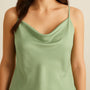 Top con scollo a cappuccio e bretelle Unica by Dorabella