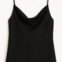 Top con scollo a cappuccio e bretelle Unica by Dorabella Nero-Taglia-Unica-Curvy-fino-alla-54