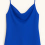 Top con scollo a cappuccio e bretelle Unica by Dorabella Blu-Taglia-Unica-Curvy-fino-alla-54