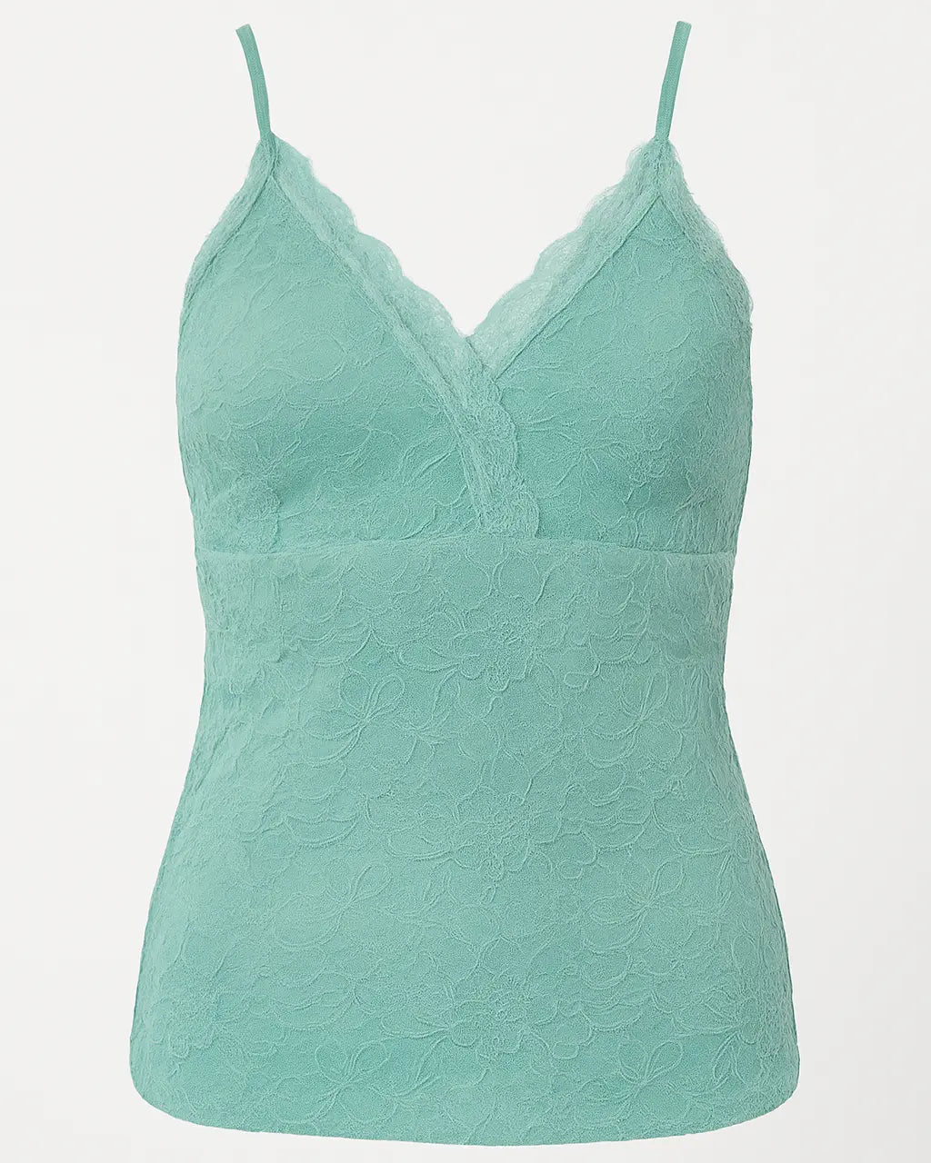 Top in pizzo con scollo incrociato e bretelle Unica by Dorabella