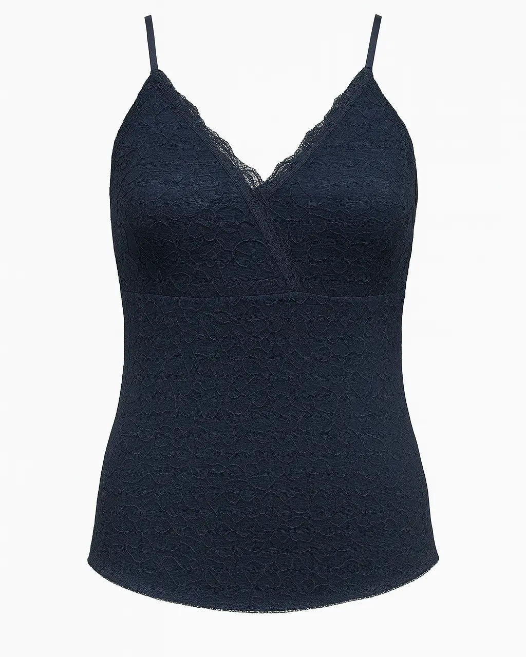 Top in pizzo con scollo incrociato e bretelle Unica by Dorabella