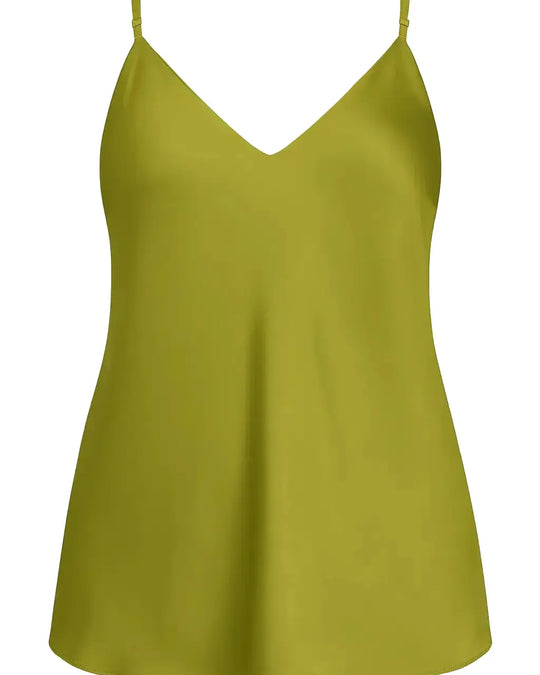 Top in raso con scollo a V e bretelle regolabili Unica by Dorabella