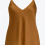 Top in raso con scollo a V e bretelle regolabili Unica by Dorabella