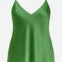 Top in raso con scollo a V e bretelle regolabili Unica by Dorabella