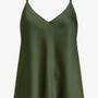 Top in raso con scollo a V e bretelle regolabili Unica by Dorabella
