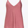 Top in raso con scollo a V e bretelle regolabili Unica by Dorabella