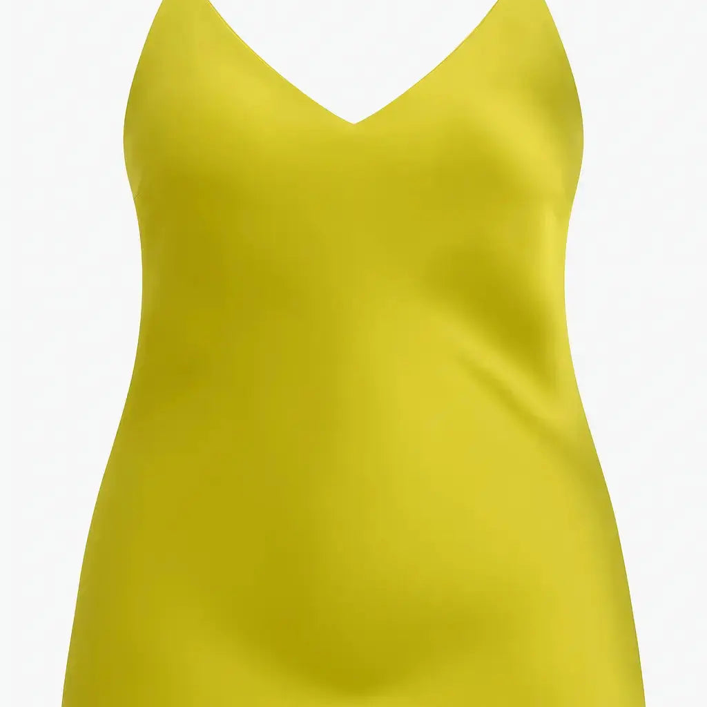 Top in raso con scollo a V e bretelle regolabili Unica by Dorabella