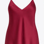 Top in raso con scollo a V e bretelle regolabili Unica by Dorabella