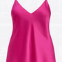 Top in raso con scollo a V e bretelle regolabili Unica by Dorabella