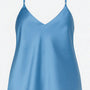 Top in raso con scollo a V e bretelle regolabili Unica by Dorabella
