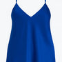 Top in raso con scollo a V e bretelle regolabili Unica by Dorabella