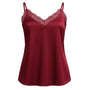 Top scollo a V con inserti in pizzo a tono Unica by Dorabella