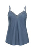 Top scollo a V con inserti in pizzo a tono Unica by Dorabella