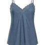 Top scollo a V con inserti in pizzo a tono Unica by Dorabella