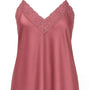 Top scollo a V con inserti in pizzo a tono Unica by Dorabella rosa-bubble-Taglia-Unica-Curvy-fino-alla-54
