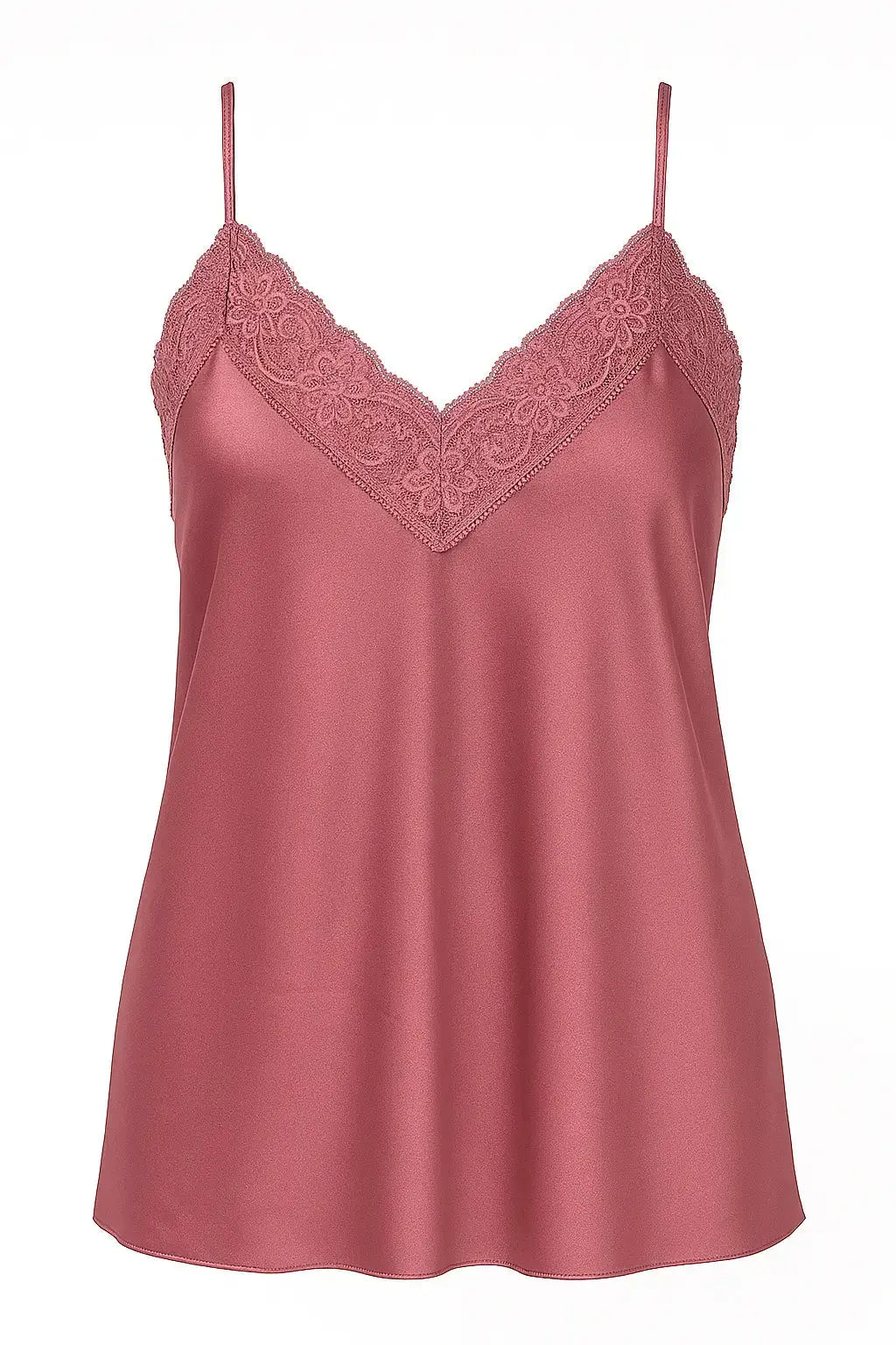 Top scollo a V con inserti in pizzo a tono Unica by Dorabella rosa-bubble-Taglia-Unica-Curvy-fino-alla-54