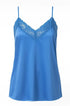 Top scollo a V con inserti in pizzo a tono Unica by Dorabella Celeste-Taglia-Unica-Curvy-fino-alla-54