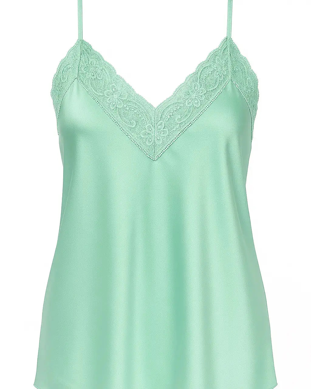 Top scollo a V con inserti in pizzo a tono Unica by Dorabella Acqua-Taglia-Unica-Curvy-fino-alla-54