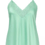 Top scollo a V con inserti in pizzo a tono Unica by Dorabella Acqua-Taglia-Unica-Curvy-fino-alla-54