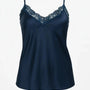 Top scollo a V con inserti in pizzo a tono Unica by Dorabella