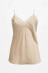 Top scollo a V con inserti in pizzo a tono Unica by Dorabella