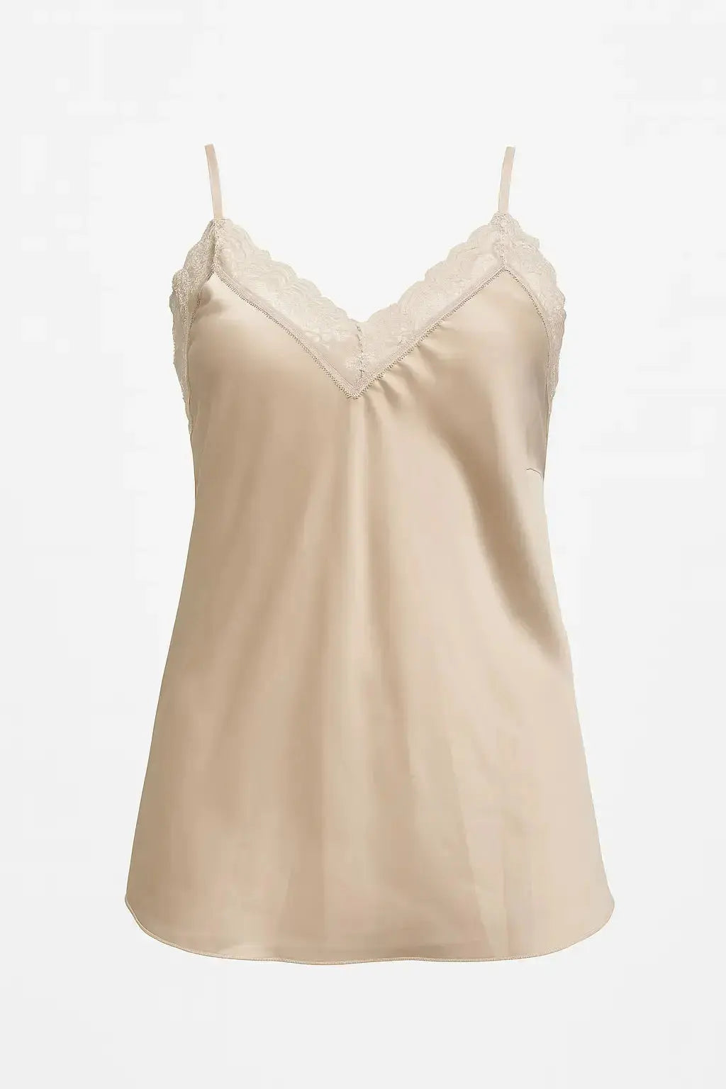 Top scollo a V con inserti in pizzo a tono Unica by Dorabella