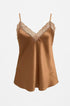Top scollo a V con inserti in pizzo a tono Unica by Dorabella