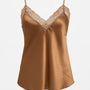 Top scollo a V con inserti in pizzo a tono Unica by Dorabella