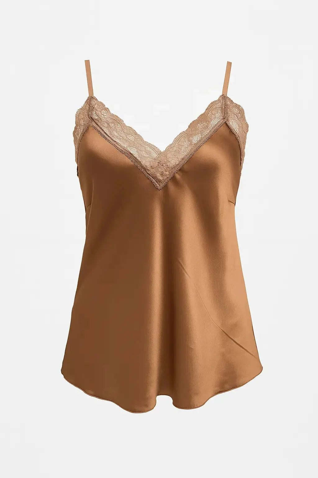 Top scollo a V con inserti in pizzo a tono Unica by Dorabella