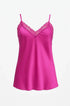Top scollo a V con inserti in pizzo a tono Unica by Dorabella
